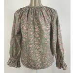 Cleobella Geen Pink Whitley Ruffle Sleeve Button Front Top Size Small Photo 4