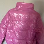 Pink Gloss Shiny Puffer Jacket Size XS Photo 3