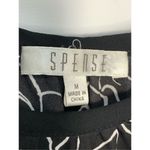 Spense Women's Floral Scoop Neck Cold Shoulder Blouse Black White Size Medium Black Photo 7