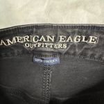 American Eagle  Black Distressed Denim Mini Skirt Women's 4 Photo 2