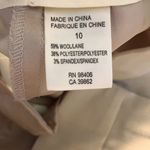 Theory  Wool Blend Mark B Palisade Light Oat Wide Leg Trousers Photo 5