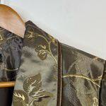 Field Manor Vintage Y2K Gold Brocade Floral Regency Ornate Long Jacket womens L Size L Photo 3