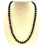 Les Bernard Vintage Crystal Necklace Black Photo 0