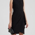 DKNY  Black Sheath Dress with Gathered Shoulder and Waist. Photo 1