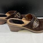 Bass Gabby Womens Brown Leather Mule Shoes Size 8M SKU 6802 Photo 1
