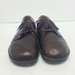 Finn Comfort Brown Leather Earthy Rustic Oxford Sneaker Shoes EU 38 US 8W 6M Size 8 Photo 3