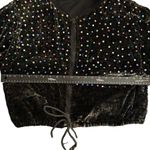 Speed limit MPH Burnout Velvet Sequins Vintage party jacket size Medium Black Photo 7