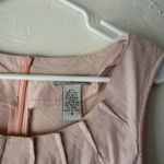 Two Star Dog Pink Linen Blend Dress Size S Embroidered Hem Sleeveless 36” Photo 3