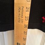 Quacker Factory  Womens Polo 1X Plus Lobster Black Red Button Up Top Short Sleeve Photo 6