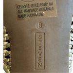 Steve Madden Steven Madden Gold Woven Women's Shoes Sz 8 Photo 2