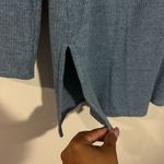 J. Jill Blue Hooded Tunic Sweater Ribbed Size Small‎ Petite Photo 1