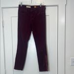 Pilcro  Deep Purple corduroy Pants with Side zipper size 28. Photo 2