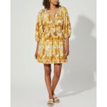 Cleobella  Aubrey Mini Dress, Watercolor Ikat, XS Photo 2