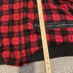 Torrid  Jacket Womens 4X Plus Reversible Bomber Red Black Plaid Full Zip Pockets Photo 5