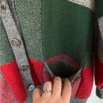 Susan Bristol Vintage Wool Patchwork Embroidered Cardigan Sweater Medium Photo 4