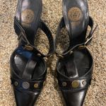 Versace Black  With Gold Coin Heels Photo 1