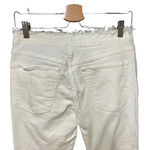 3x1 W4 Shelter Slim Jeans Raw Edge Split Hem Button Fly White Denim Size 29 Photo 7