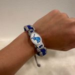 NFL Detroit lions Blue and Gray Sports Team friendship Bracelet Photo 1