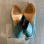 Halmanera Turquoise Blue Studded Ankle Booties Zip Heel 36 / 6 Photo 7