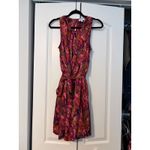 Evereve Floral Print Sleeveless Tie Waist Midi Dress Women's Size M Photo 4