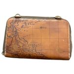Patricia Nash Brown Map Print Crossbody Leather Purse and Wallet Clutch - READ Photo 10