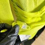 Meladyn OTS Ruched Sheer Y2K Long Sleeve Top Size Large Neon Green Photo 6