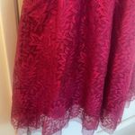 Ultra Pink Cottage Core fall leaf dress in cranberry size Small Photo 32