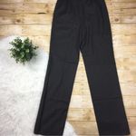 Barry Bricken 100% Wool Pinstriped Hillary Pant NWT Size 10 Long Black Photo 6