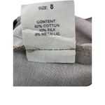 Yeohlee NY Pants Women's 8 Cotton Silk Metallic Blend Taupe Trousers USA Made Brown Photo 6