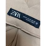 ZARA Women's Tan Khaki Beige High Rise Tapered Leg Trousers Dress Pants Size M Photo 3