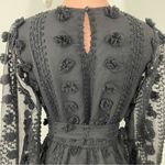 Flying Tomato A. Calin Black PomPom Belted Romper SIZE MEDIUM Photo 3