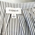Evereve  Sofia Stripe Long Sleeve Button Down Poplin Blouse Top White Black Small Photo 1