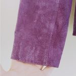 Relativity Purple 100% Leather Suede Jacket M Machine Washable Photo 1