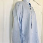 The Kooples  fitted women’s blue button down shirts size L‎ minimalist capsule Photo 6