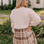 Fantastic Fawn Plaid Sweater mini Dress  Photo 1