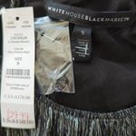 White House | Black Market White‎ House Black Market Blouson Dress Silver Shimmer Black S NWT Photo 10