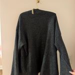ZARA  KNIT dark grey THICK cardigan sweater size M Photo 3