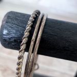 Vintage Bracelet 3 Bangles Linked Together Photo 1