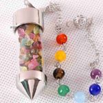 None New Silver Plated Aventurine Wish Bottle Healing Chakra Photo 5