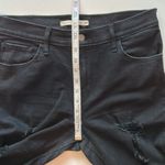 Levi's black denim distressed ripped 720 High Rise super skinny stretch jeans Photo 11