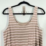 Aerie  Women's Tan & White Striped Sleeveless Jumpsuit Size M Photo 2