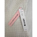 AQUA Textured Tweed Tank Top Pearl Button Sleeveless Ivory Cream Size M Photo 7