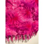 Pink Hibiscus Hawaii Floral Fray Scarf Coverup Size undefined Photo 3