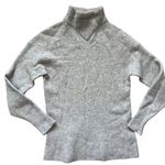 Everlane  The Cozy Stretch Mockneck Wool Yak Hair Pullover Sweater Gray Size XS Photo 4