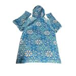 Talbots NWT Sz Medium Blue Fair Isle Print Hooded Sweatshirt Pullover #B12-6 Photo 8