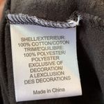 Tory Burch  Black Tee with Sequin Sleeve Size Small Photo 5