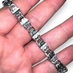 Sarah Coventry Womens Chain Bracelet Silver Tone Stamped Photo 4