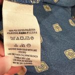 Free People  STARRY DREAMS SLEEVELESS BLUE PRINT TIE FRONT BLOUSE TOP L Photo 7