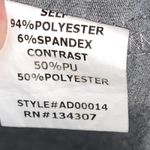 Lumiere Faux Leather White & Gray Shirt Dress Size M Photo 2