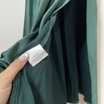 Selfie Leslie NEW!  Well Versed Pleated Bust Front Split Dress Forest Green Med Photo 7